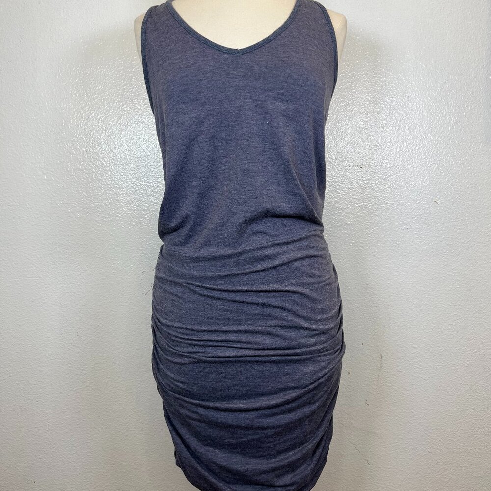 Athleta Tee Racerback Grayish Blue Dress Size Mβ